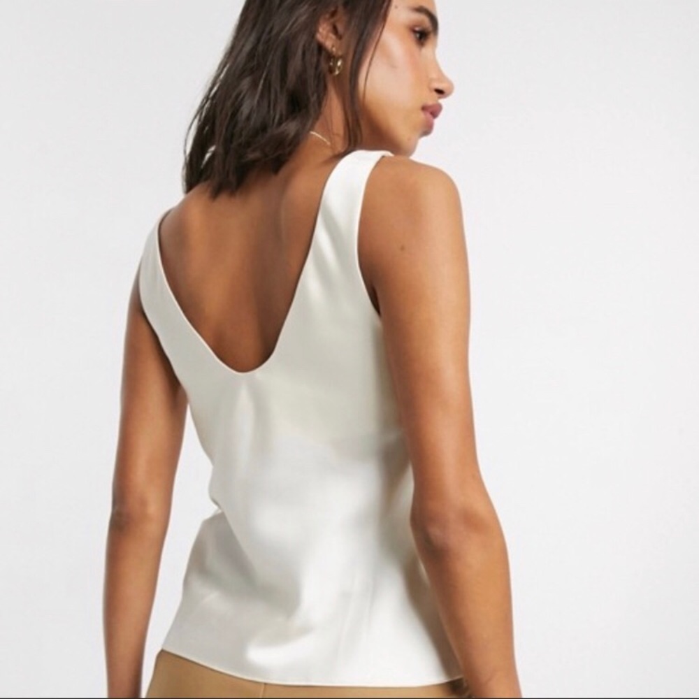 ASOS silky cream/ivory cami - Picture 2 of 4